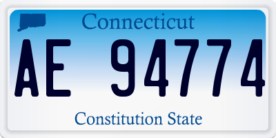 CT license plate AE94774