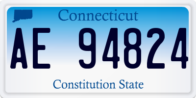 CT license plate AE94824