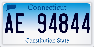 CT license plate AE94844