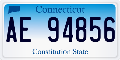 CT license plate AE94856