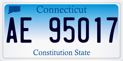CT license plate AE95017