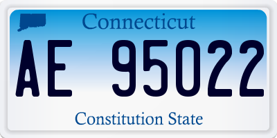 CT license plate AE95022