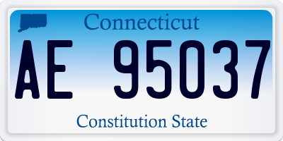 CT license plate AE95037
