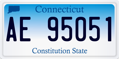 CT license plate AE95051