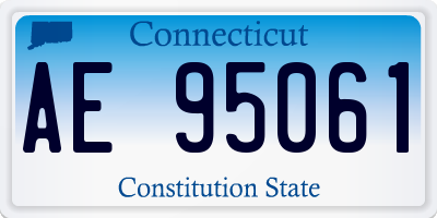 CT license plate AE95061