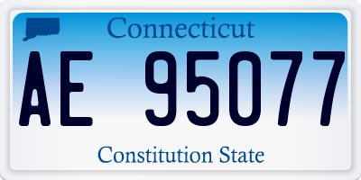 CT license plate AE95077