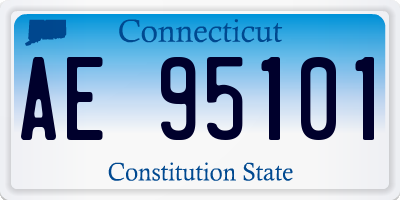 CT license plate AE95101