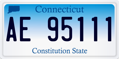 CT license plate AE95111