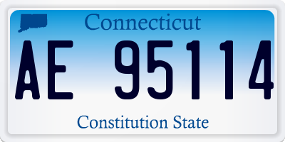 CT license plate AE95114