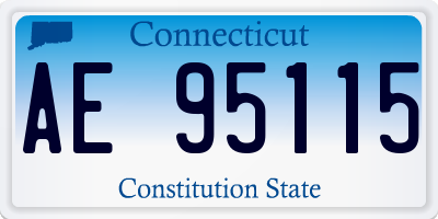 CT license plate AE95115