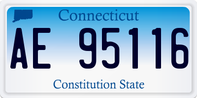 CT license plate AE95116