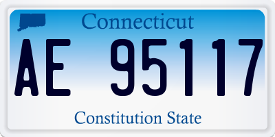 CT license plate AE95117
