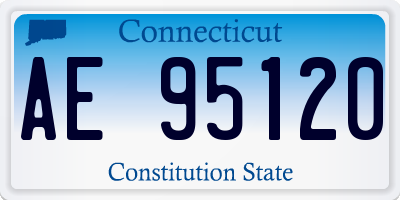 CT license plate AE95120