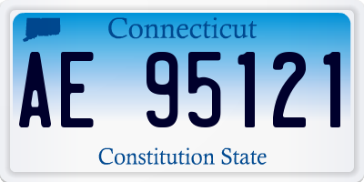 CT license plate AE95121