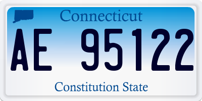 CT license plate AE95122