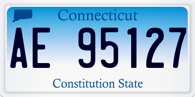 CT license plate AE95127