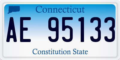 CT license plate AE95133