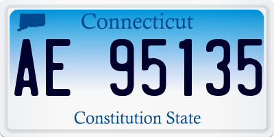 CT license plate AE95135