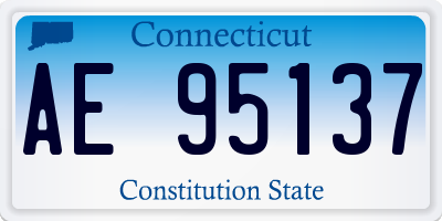 CT license plate AE95137
