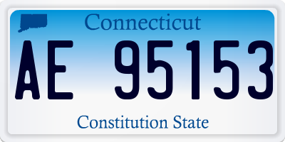 CT license plate AE95153