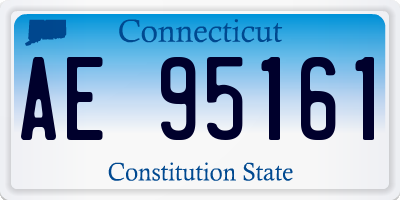 CT license plate AE95161