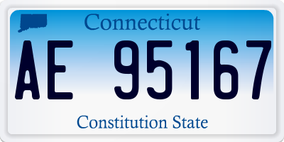 CT license plate AE95167
