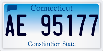 CT license plate AE95177
