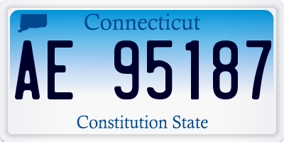 CT license plate AE95187