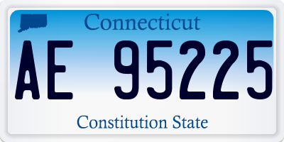 CT license plate AE95225