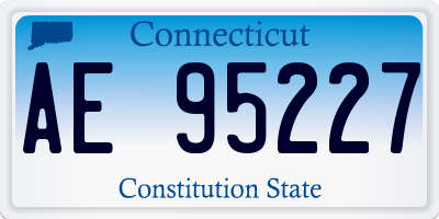 CT license plate AE95227