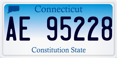 CT license plate AE95228