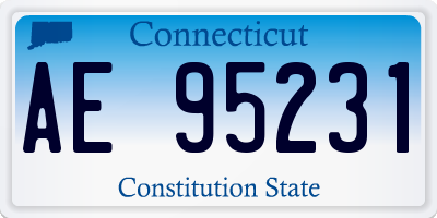 CT license plate AE95231