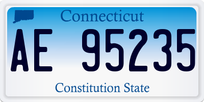CT license plate AE95235