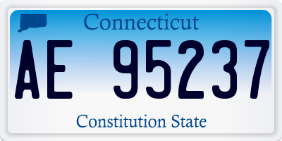 CT license plate AE95237