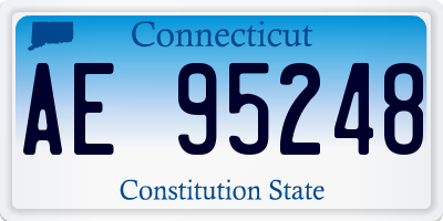 CT license plate AE95248