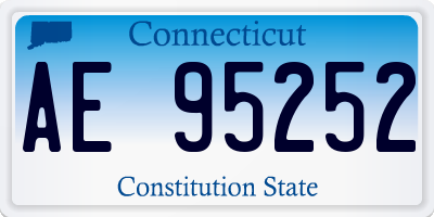 CT license plate AE95252