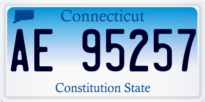 CT license plate AE95257
