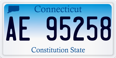 CT license plate AE95258