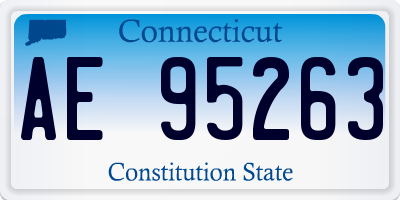 CT license plate AE95263