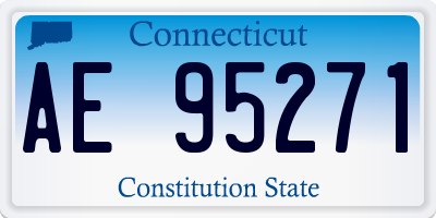 CT license plate AE95271