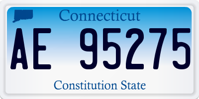 CT license plate AE95275