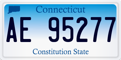 CT license plate AE95277