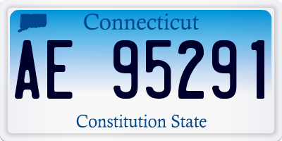 CT license plate AE95291