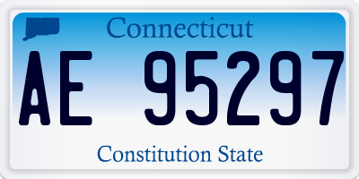 CT license plate AE95297