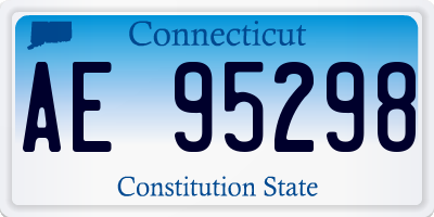 CT license plate AE95298