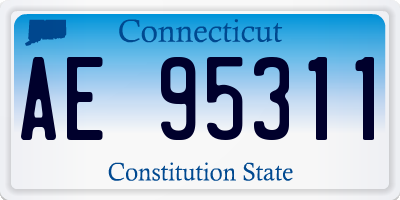 CT license plate AE95311
