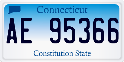 CT license plate AE95366