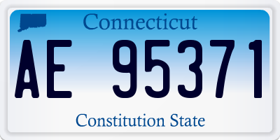 CT license plate AE95371