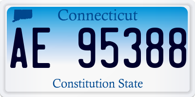 CT license plate AE95388