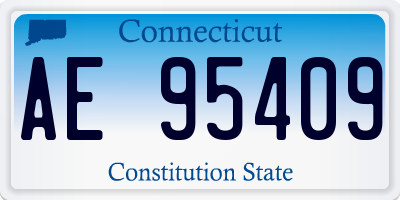 CT license plate AE95409